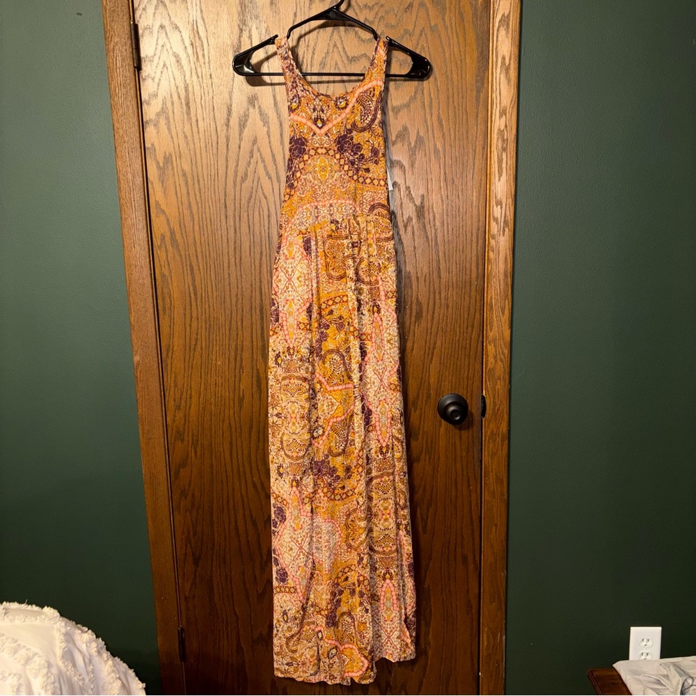 Bohemian Floral Maxi Dress - Multicolor